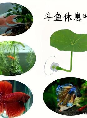 荷叶装饰爬虫箱水上人造小叶子绿植造景叶水池观赏水草假花道具