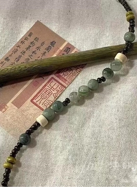 香囊跑环问天自制琉璃闺蜜佘太翠女生项链一款绿檀满目青山正品