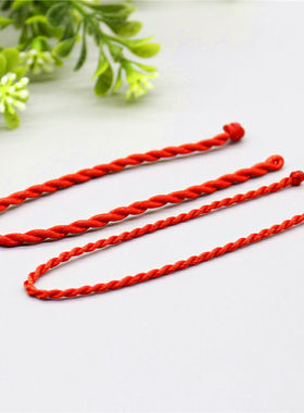 脚上红绳子铝合金男生