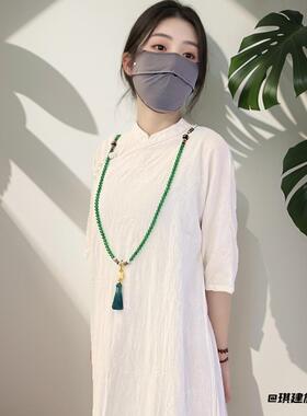 禅服斜跨璎珞挂件长项链气质斜挎