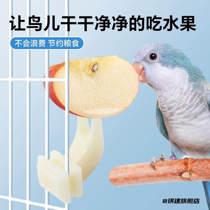 固定器配件喂食器鸟笼塑料小道具鹦鹉水果叉鸟用大全鸟笼子蔬菜,淘宝优惠券,粉丝福利购,淘宝优惠卷
