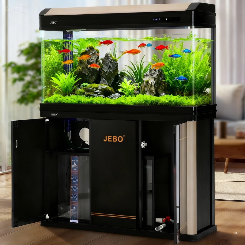 2025款家用玻璃水族箱底部过滤防水底柜鱼缸客厅金鱼缸懒人免换水,淘宝优惠券,粉丝福利购,淘宝优惠卷