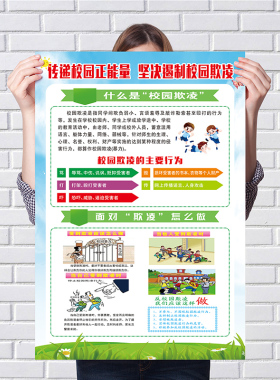 中小学安全教育墙贴校园安全常识