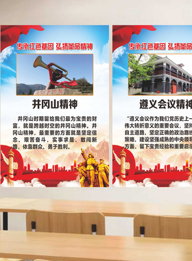 弘扬红色革命精神中国爱国遵义贴