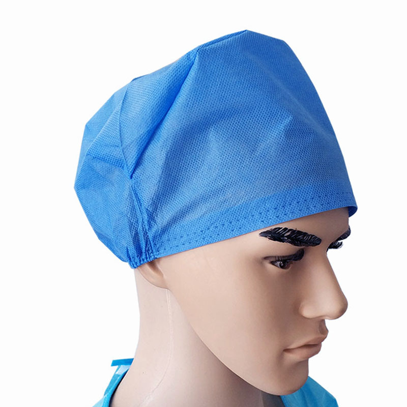 度康牌一次性医生帽加厚蓝色 一次性手术帽 牙科口腔护士防尘头套 - 图3