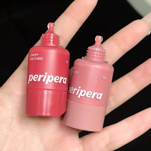 韩国菲丽菲拉液体腮红peripera新品水光显色唇颊两用滴管小奶瓶 - 图1