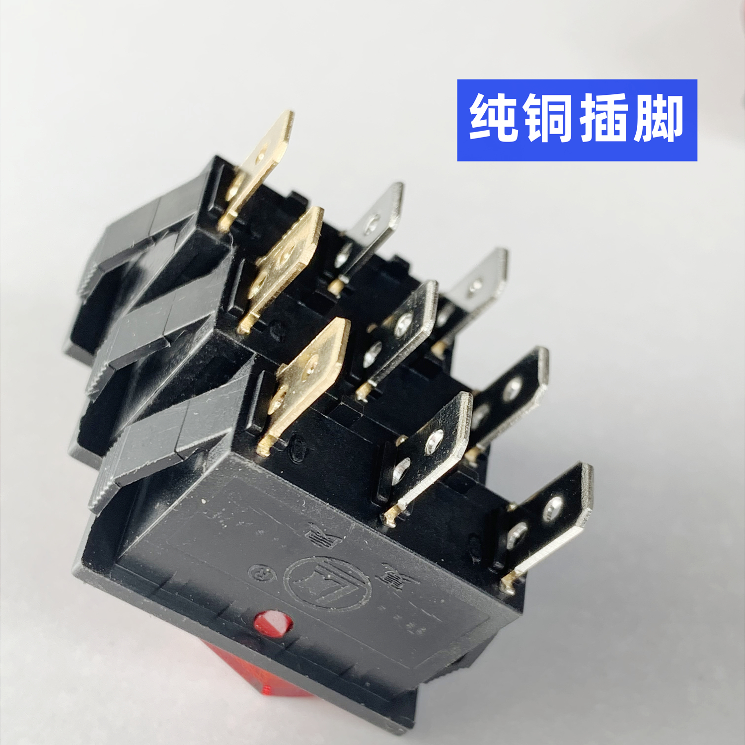 夏良多功能电热锅开关配件按钮原厂800w500瓦2100W电炒锅船型KCD3 - 图1