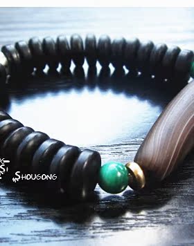 老料影子石勒子手链
