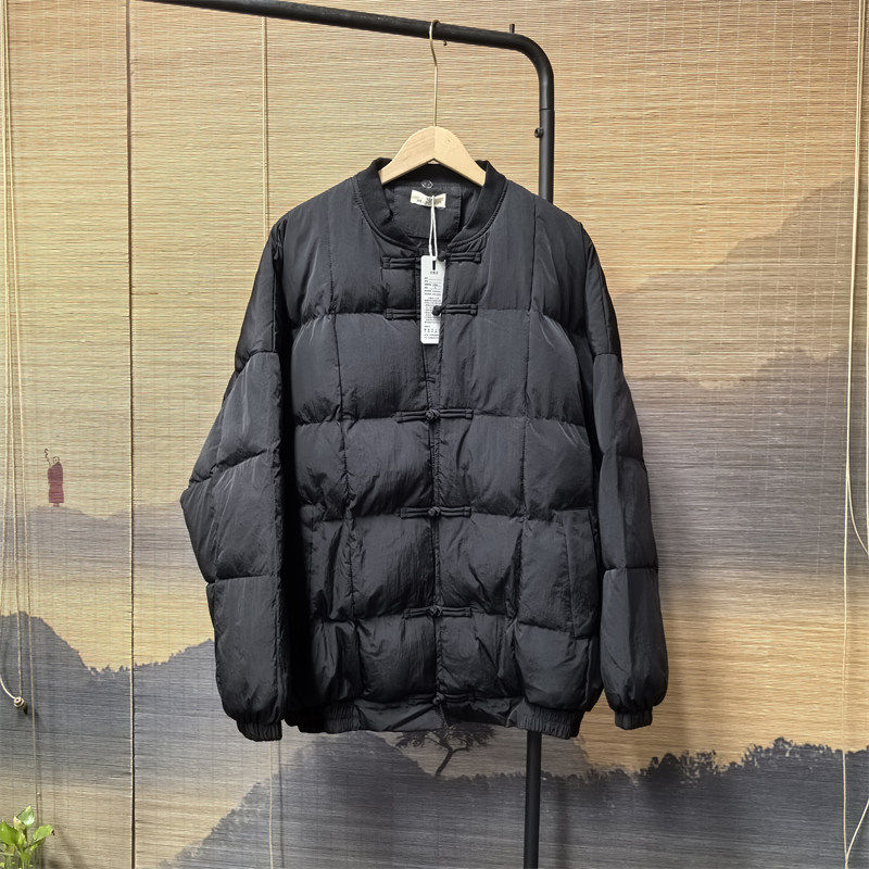 Y12秋冬季中国风盘扣棉衣外套新款复古风夹棉保暖棒球领棉袄棉服,淘宝优惠券,粉丝福利购,淘宝优惠卷