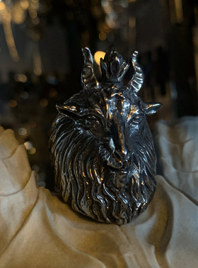 男款钛钢欧美戒指复古做旧