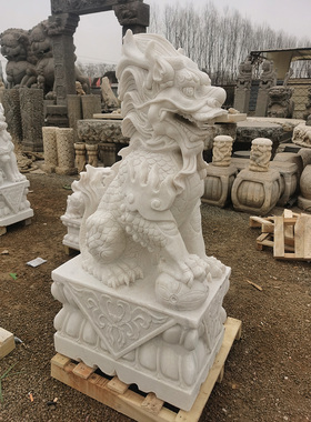 麒麟兽石雕手工瑞兽门口摆件仿古