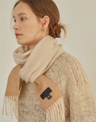 正版英国DAKS羊绒围巾达克狮韩国专柜秋冬男女100纯绒英伦格子 - 图0