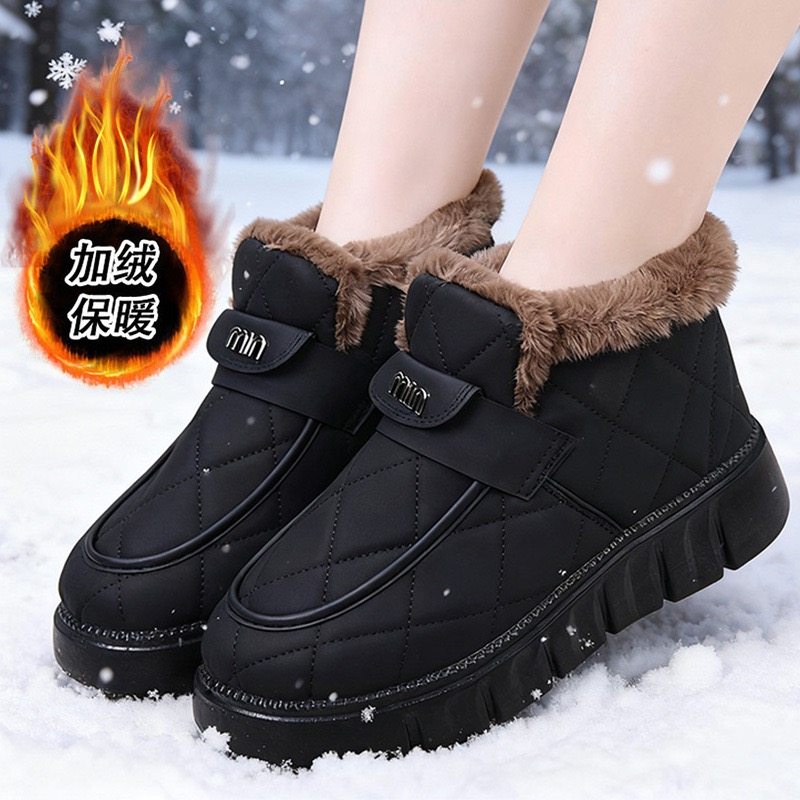2025冬季老北京棉鞋女加绒加厚保暖防滑厚底防寒防水中老年妈妈鞋,淘宝优惠券,粉丝福利购,淘宝优惠卷
