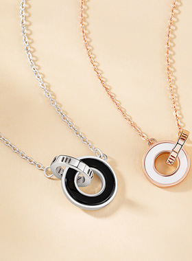 莫比乌斯情侣项链男女一对