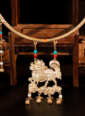 无品牌合金项圈女性貔貅