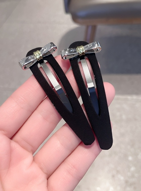 韩系高级感布艺蝴蝶结BB夹
