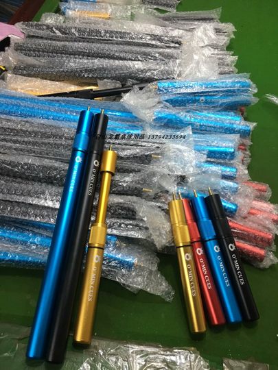 Snooker-Queue mit Verlängerungs-Teleskopschraube im britischen Stil