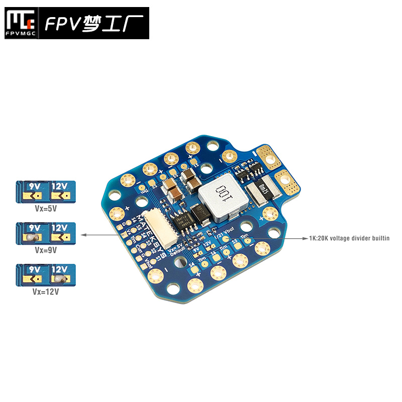 MATEK Mateksys PDB-HEX 12S 5V&12V 分电板 航模 FPV 穿越机 - 图0