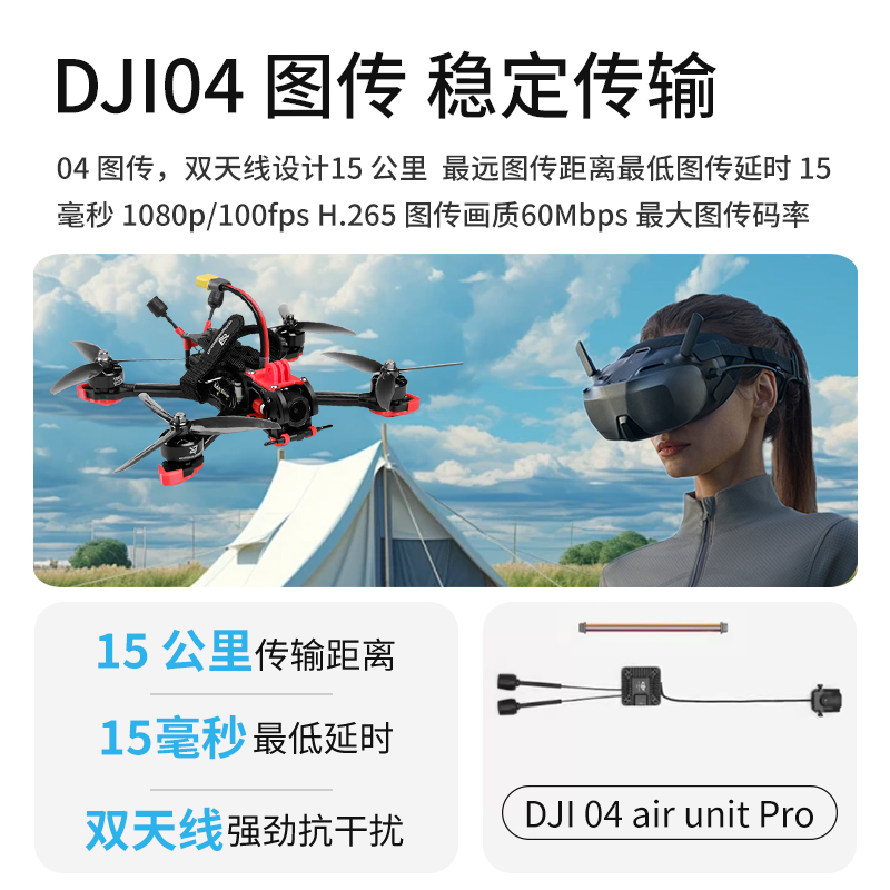 MAK5 5寸O4图传大疆DJI Goggles N3DJI数字天空端眼镜FPV穿越机DC - 图2