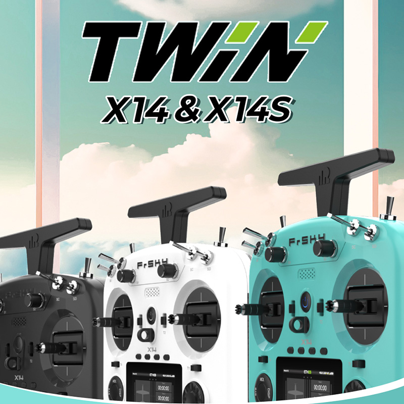 FrSky睿思凯TWIN X14 X14S内置TW双2.4G射频模块霍尔摇杆遥控器 - 图0