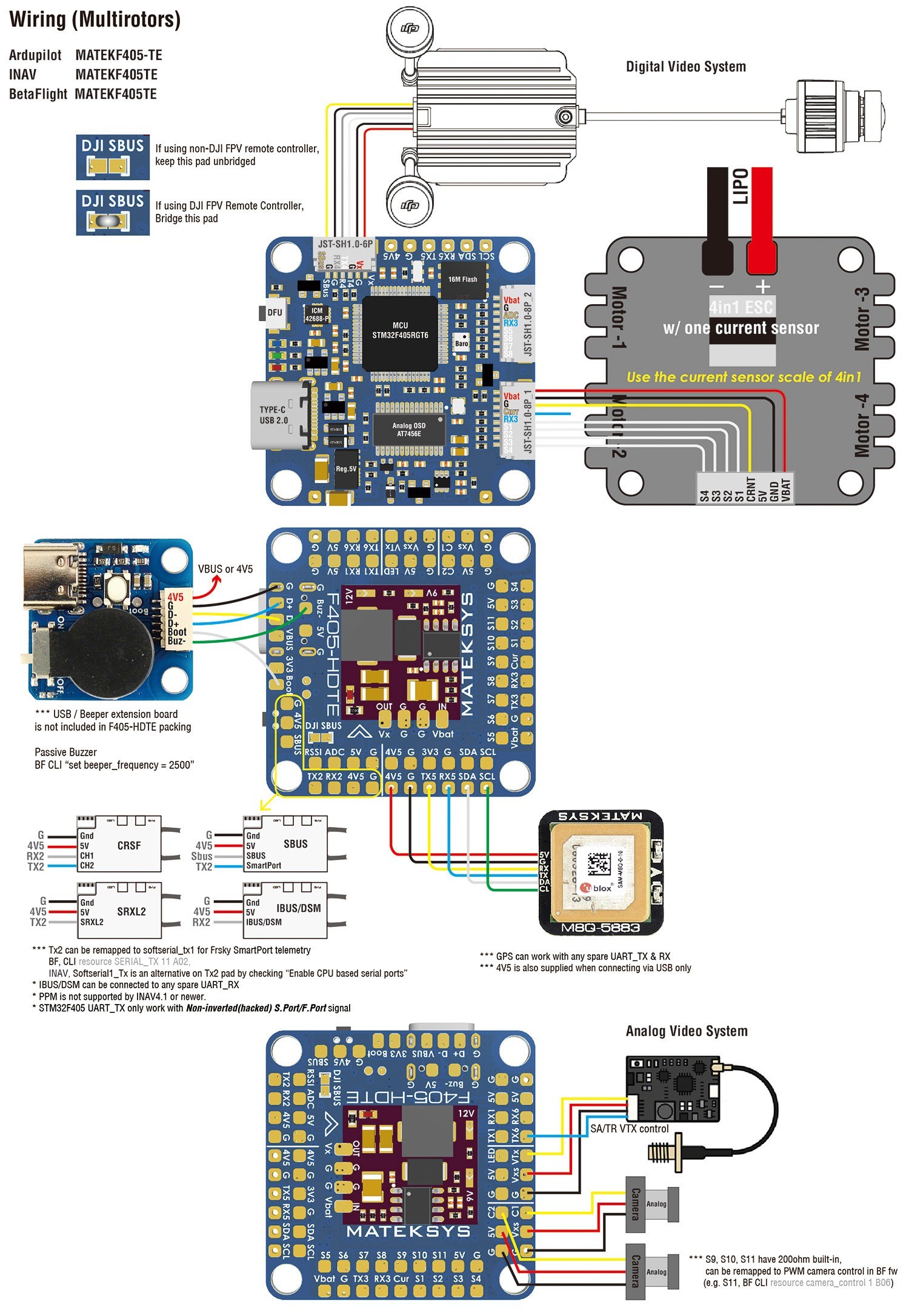 FPV MATEK F405-HDTE 飞控 ArduPilot BF气压计 黑匣子OSD DJI HD - 图2