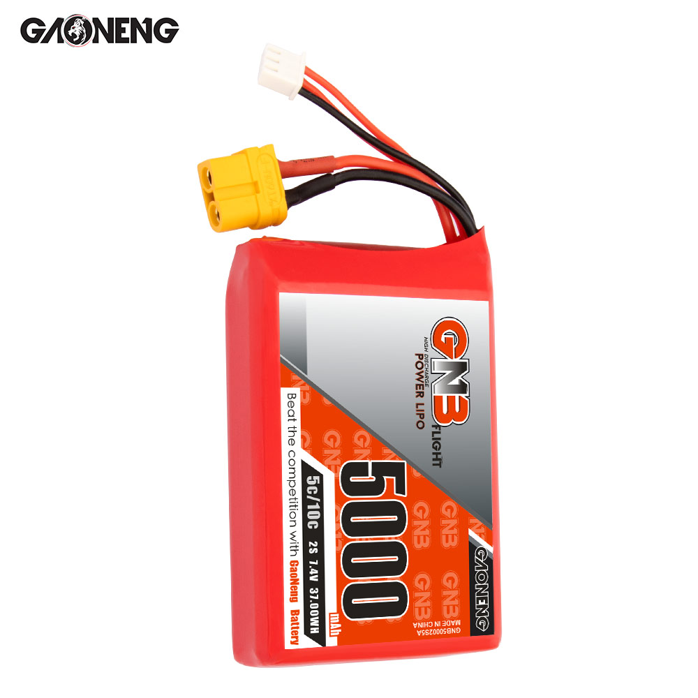 高能GNB 5000mAh 2S 7.4V 5C BOXER TX16S 遥控器大容量电池FPV - 图1