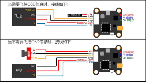 FPV JHEMCU 2-6S 26V 600MW MINI 20MM IRC调参 VTX20-600 图传 - 图2