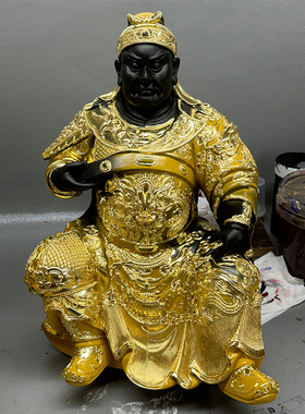 池府王爷香樟木雕五府千岁托椅