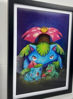 御三家进化组3D立体画