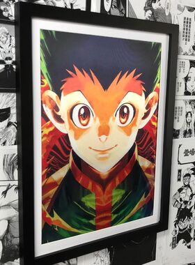 奇犽小杰西索3D立体渐变装饰挂画全职猎人HUNTER×HUNTER