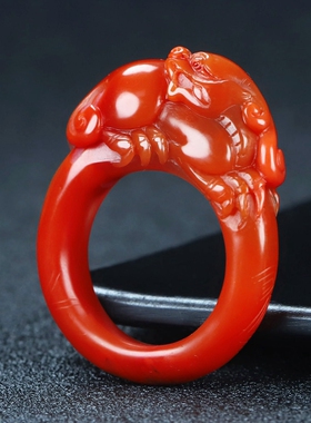 墨雨轩男女款南红玛瑙原石雕刻