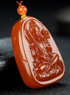 虚空藏菩萨生肖牛凉山南红玛瑙