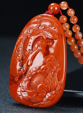 墨雨轩男女款南红玛瑙原石雕刻