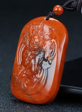 墨雨轩男女款南红玛瑙原石雕刻