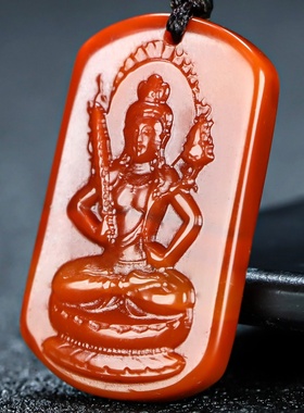 虚空藏菩萨生肖牛虎南红玛瑙南红