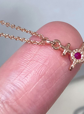 白兔家高品质！细节控！土星迷你mini水钻镶嵌叠搭戴项锁骨链女饰