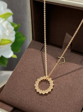 高级！白兔家高品质蜂巢花环项链精工优雅通勤名媛老钱风首饰镶钻