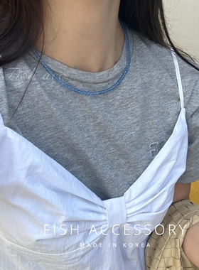 清新清透显白小珠子短项链