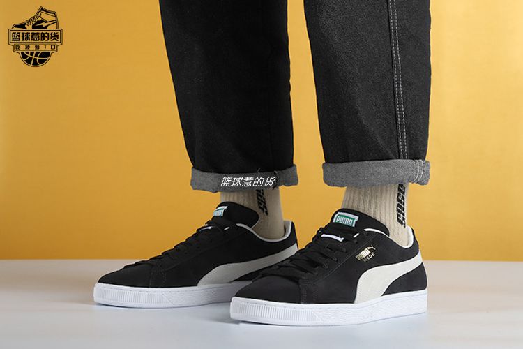 彪马Puma Suede Classic XXI男女翻毛皮经典休闲板鞋黑色37491501-图0