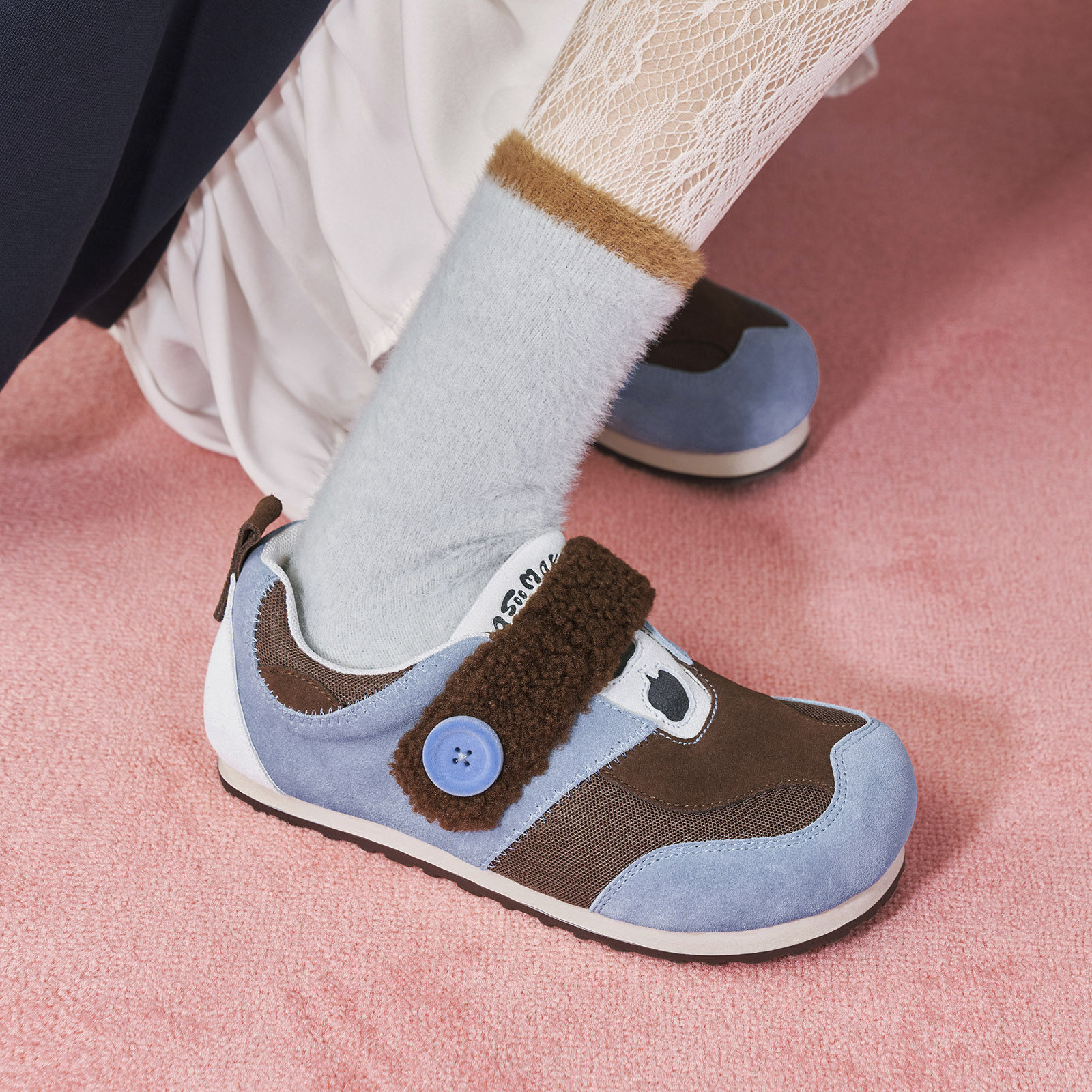 玛速主义2025年春季新款时尚魔术贴休闲鞋圆头百搭单鞋轻便平底鞋,淘宝优惠券,粉丝福利购,淘宝优惠卷