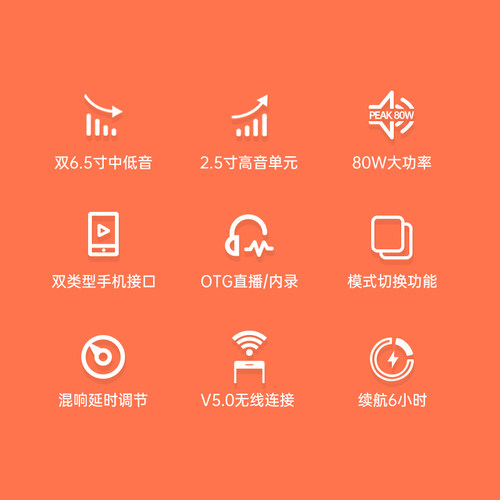 得胜OP-6音响户外k歌路演便携式网红直播唱歌专用电吉他弹唱音箱 - 图1