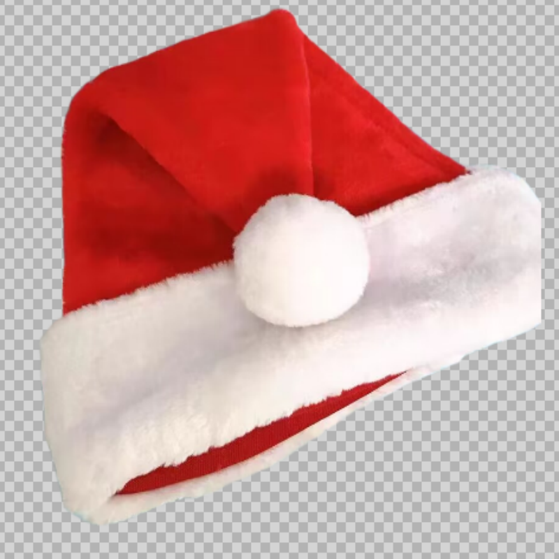 圣诞帽子成人男女儿童加厚长毛绒圣诞老人帽礼物礼品圣诞节装饰品 - 图3