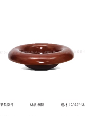 现代中古欧式果盘托盘蜡烛摆件