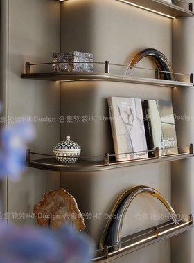 现代轻奢样板间售楼处餐边柜餐厅