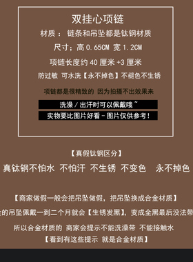 「追梦人」批发钛钢ins简约百搭个性心项链冷淡风锁骨链日常颈链