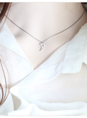 爆闪钻幸福树项链女轻奢小众设计感高级锁骨链新款简约气质吊坠女