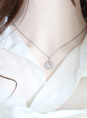 批 发水洗不掉色钛钢项链女锁骨链女颈链女吊坠女生简约配饰
