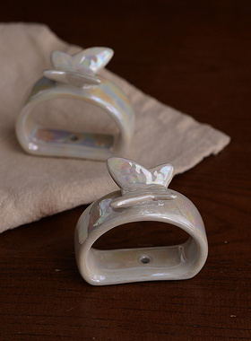 蝴蝶餐巾扣餐巾架餐桌仪式感摆件