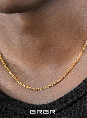 GRGR24K金色细款项链