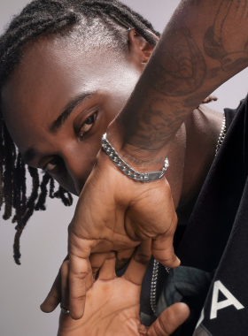 GRGR925纯银简约古巴链手链男